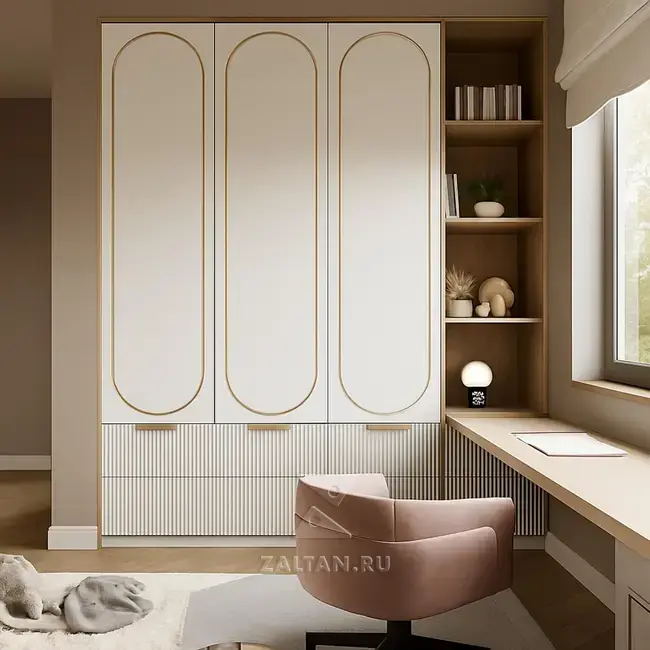 корпусный шкаф с рабочей зоной