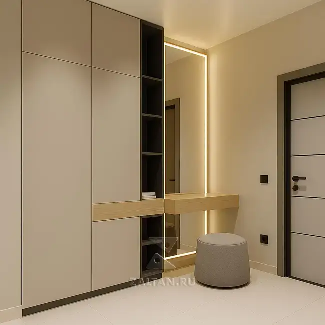 Шкаф прихожая с зеркалом