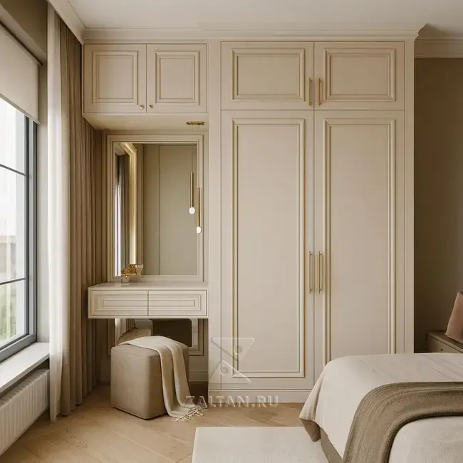 Элитный шкаф с туалетным столиком