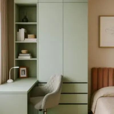 Шкаф со встроенным рабочим местом