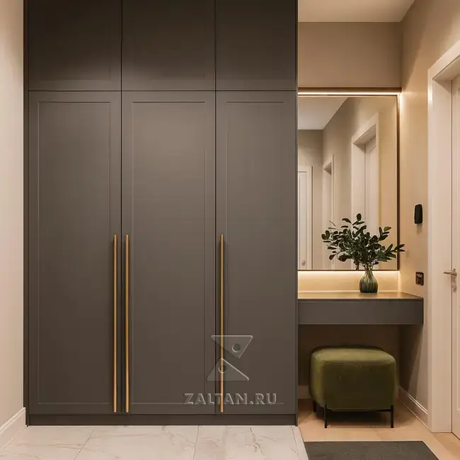 Встроенный шкаф с консолью