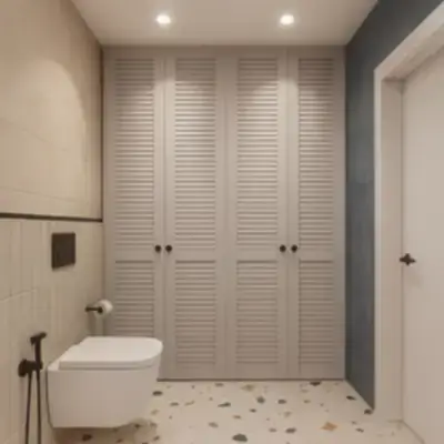 Встроенный шкаф в ванную