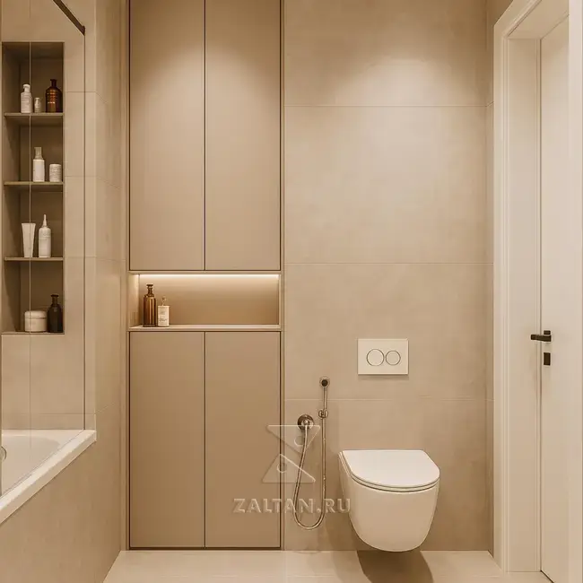 Встроенный шкаф для ванной