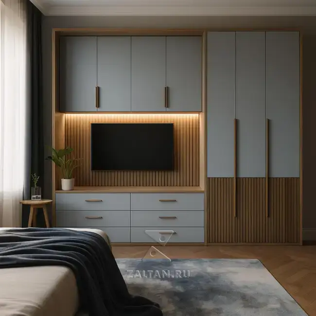 Шкаф стенка спальня премиум