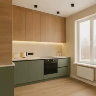 Угловая кухня в современном стиле