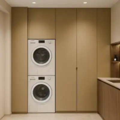 Встроенный шкаф постирочной