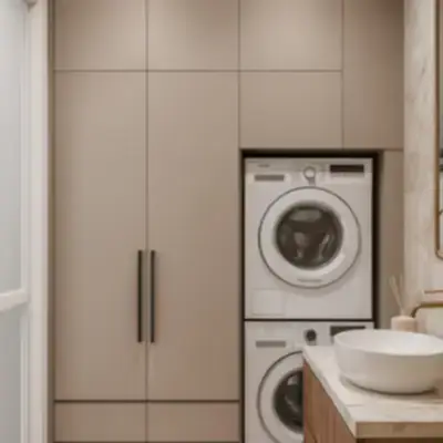 Встроенный шкаф в прачечную