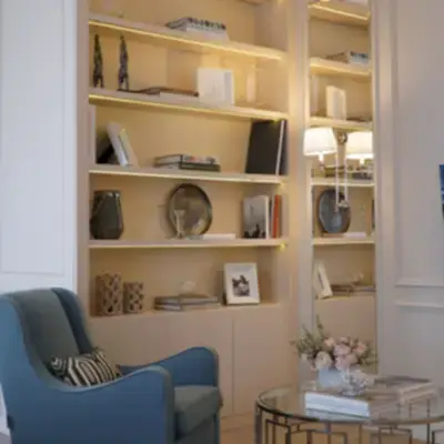 Шкаф стеллаж в гостиную