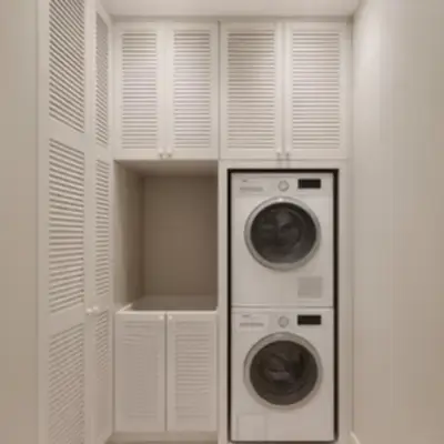 Шкаф для прачечной с техникой
