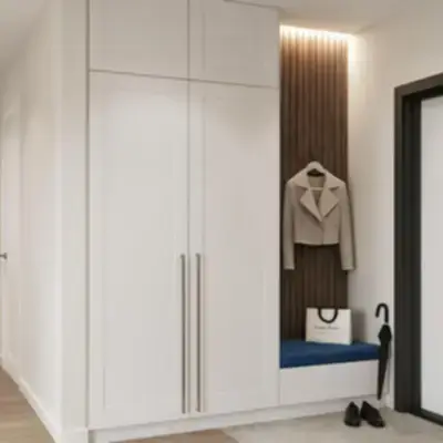 Прихожая корпусный шкаф с нишей