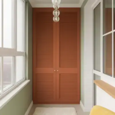 Встроенный шкаф на балкон