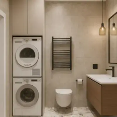 Шкаф для стирки в ванную