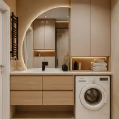 Тумба под раковину со стиралкой