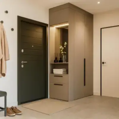 Шкаф в прихожую с нишей