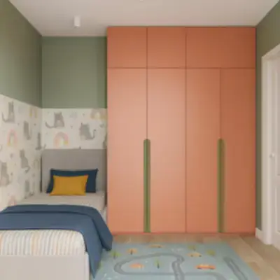 Встроенный шкаф в детскую