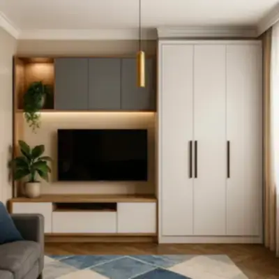 Стенка со шкафом в гостиную