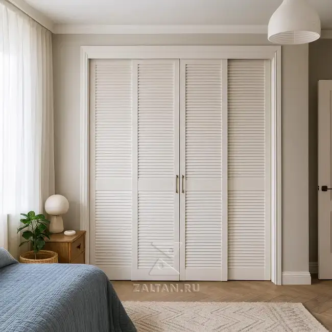 Шкаф купе в спальню жалюзи