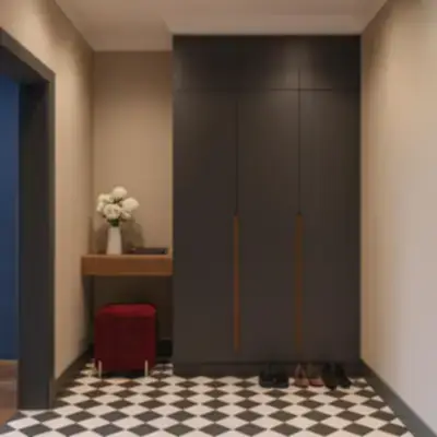 Шкаф в прихожую с консолью