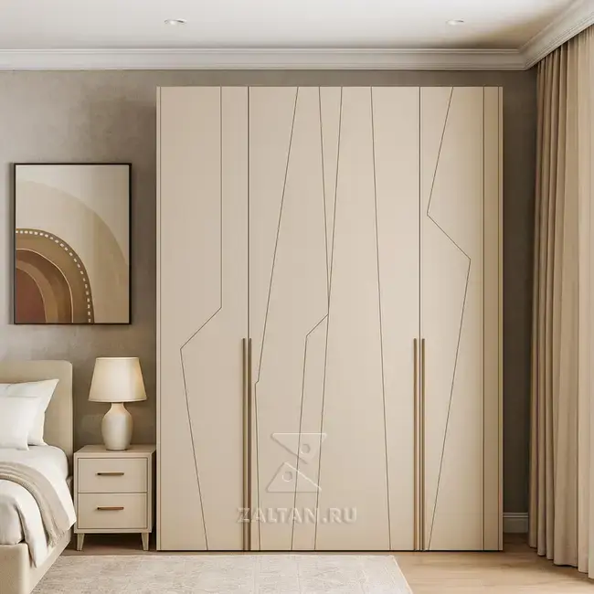 Шкаф кремовый распашной премиум