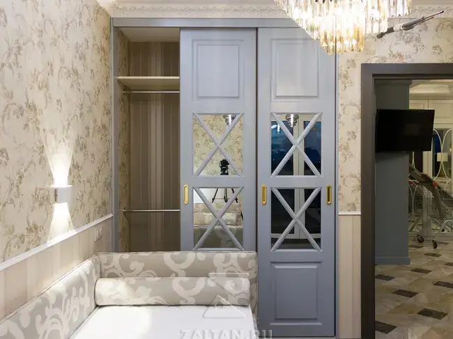 Наполнение шкафа купе 2 уровня