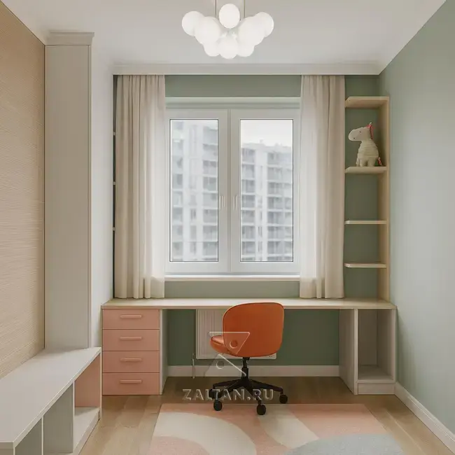 Письменный стол у окна детский