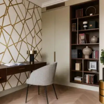 Встроенный шкаф со стеллажом