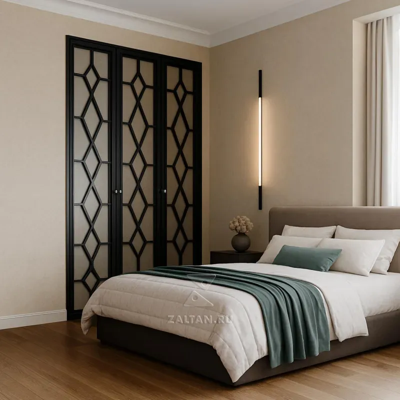 Шкаф с декоративными дверями