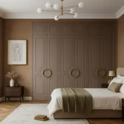 Встроенный платяной шкаф в спальню