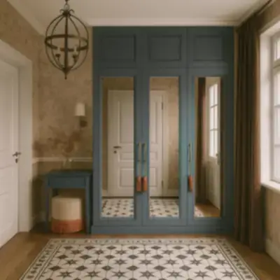 Встроенный шкаф с зеркалами