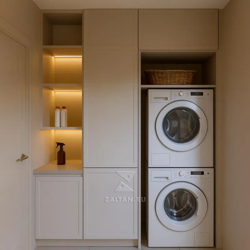 Шкаф для постирочной с нишей