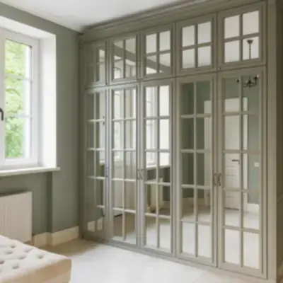 Встроенный шкаф с зеркалами