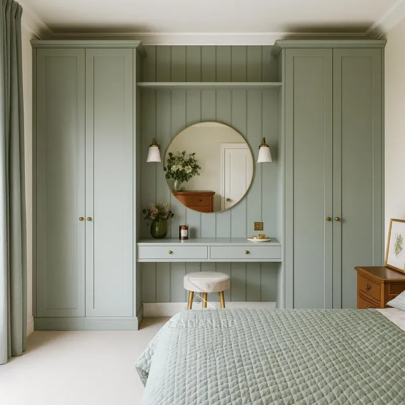 Встроенный шкаф с туалетным столиком