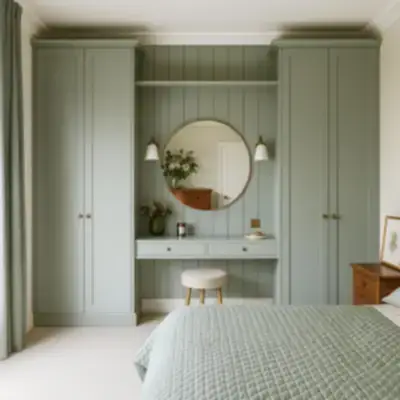 Встроенный шкаф с туалетным столиком