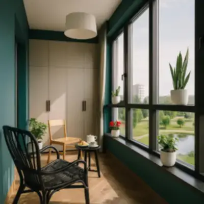 Встроенный шкаф на балкон