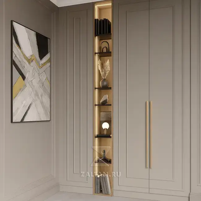 Шкаф встроенный с открытой нишей