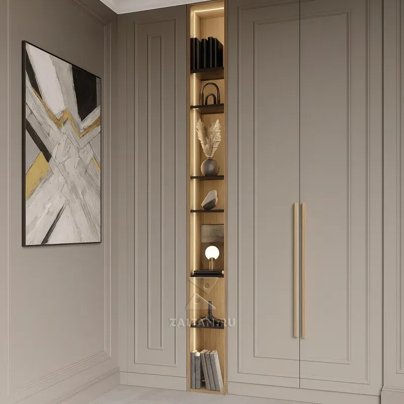 Шкаф встроенный с открытой нишей