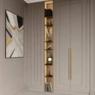 Встроенный шкаф с нишей