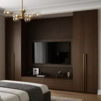 Встроенная стенка под ТВ