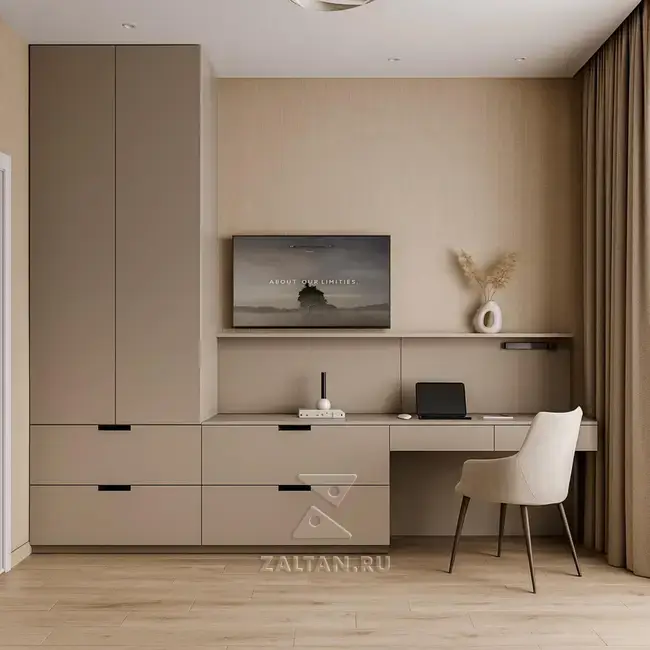 Стенка рабочая зона беж