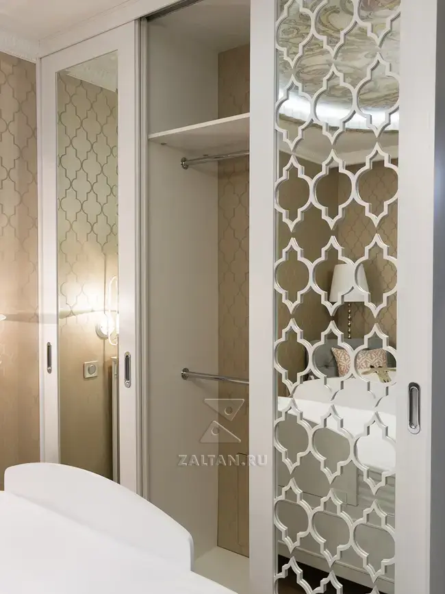 Хранение на штангах в шкафу