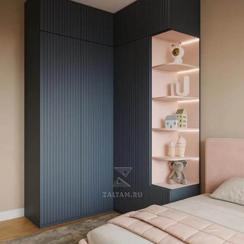 Угловой шкаф с нишей