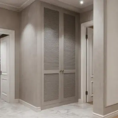 Встроенный шкаф с жалюзи