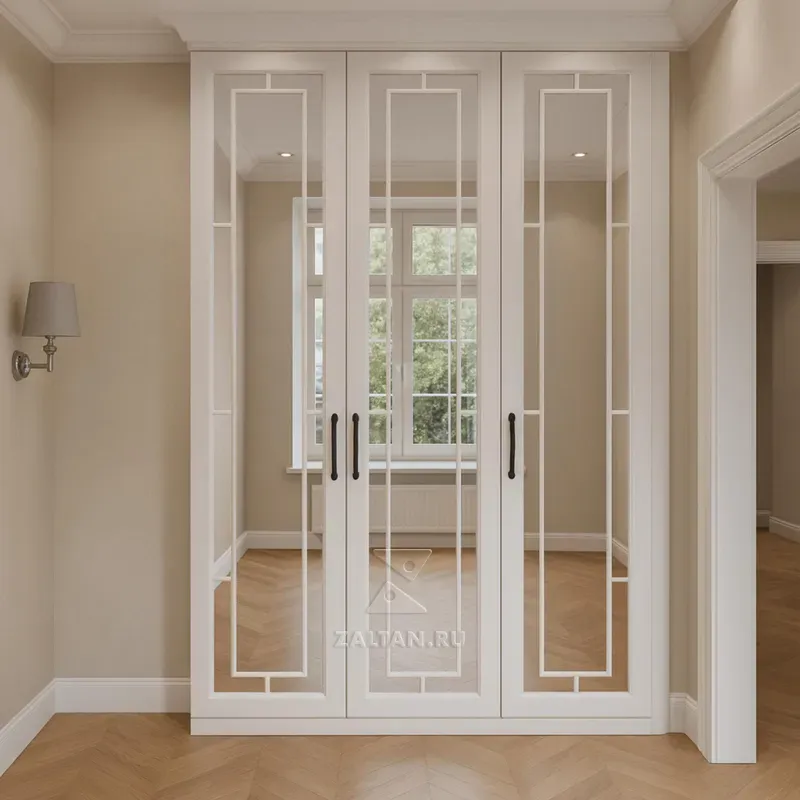 Встроенный шкаф с зеркалами