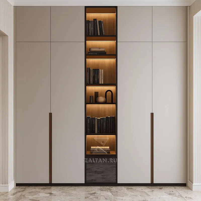 Шкаф с подсветкой и нишей