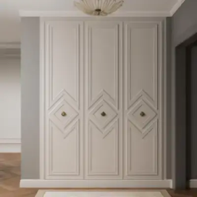 Встроенный шкаф с филёнками