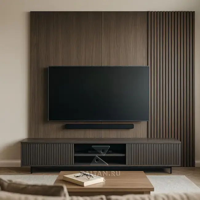 Стеновая панель с тумбой