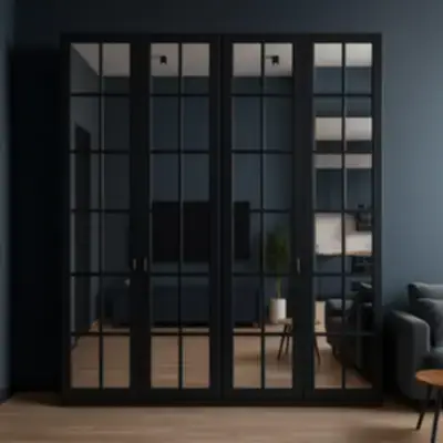 Распашной шкаф в стиле лофт