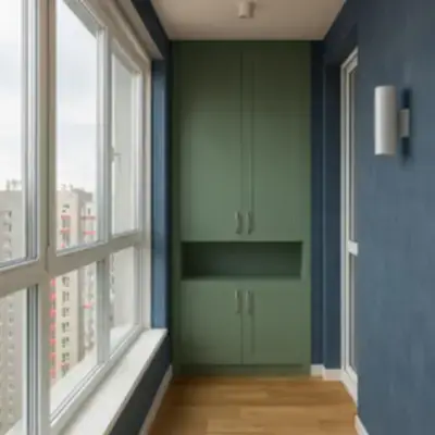 Встроенный шкаф на балкон