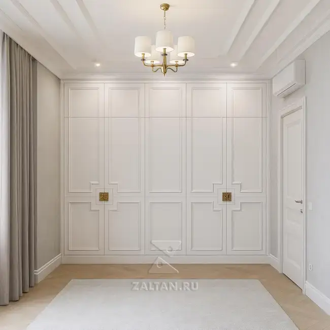 Шкаф Встроенный Неоклассика Белый