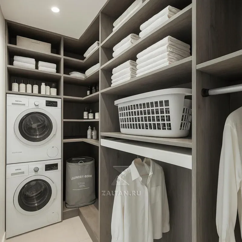 Гардеробная в постирочную